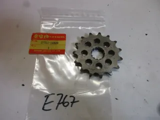 E767. Suzuki DR 350 S_SE Ritzel Zahnrad 27511-14320 Kettenrad 15 T Motor Antrieb sprocket - Bild 1