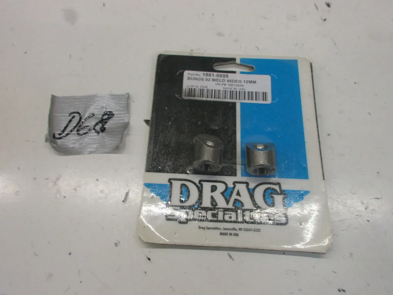 Schraube Mutter Muffe Auspuff D68. Harley Davidson Bungs 02 Weld 12 mm - Bild 1