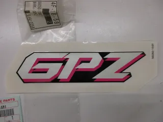 A1721 Kawasaki GPZ 500 S Aufkleber Verkleidung Emblem 56050-1591 Dekor Original - Bild 2