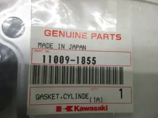 A1654 Kawasaki ZZR 600 D Zylinderfußdichtung Motor 11009-1855 Original gasket - Bild 4