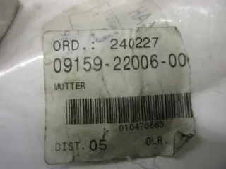 E2073 Suzuki DF 70_90_225 Mutter Steckachse 09159-22006 Schraube Nut - Bild 5