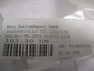 K97 Yamaha YZ 125_250 Seitendeckel Sitzbank Verkleidung links rechts - Bild 2
