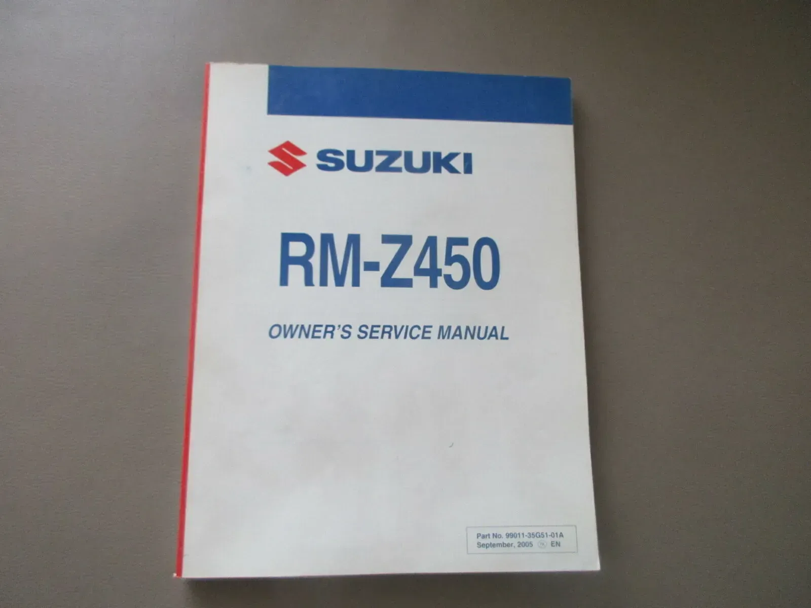 Suzuki RM-Z 450 Handbuch Wartungsanleitung Fahrerhandbuch Buch 99011-35G51-01A - Bild 1