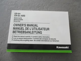 Kawasaki ER-6N ER650EG/EF Bedienungsanleitung Fahrerhandbuch Handbuch Bordbuch - Bild 1