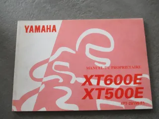 Yamaha XT 600 E Manuel du Probrietaire Bedienungsanleitung Bordbuch Fahrer-Handbuch - Bild 1