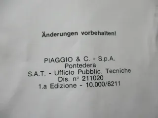 Vespa PK 80S_Elestart DIS 211020 Bedienungsanleitung Fahrerhandbuch Handbuch Bordbuch - Bild 4
