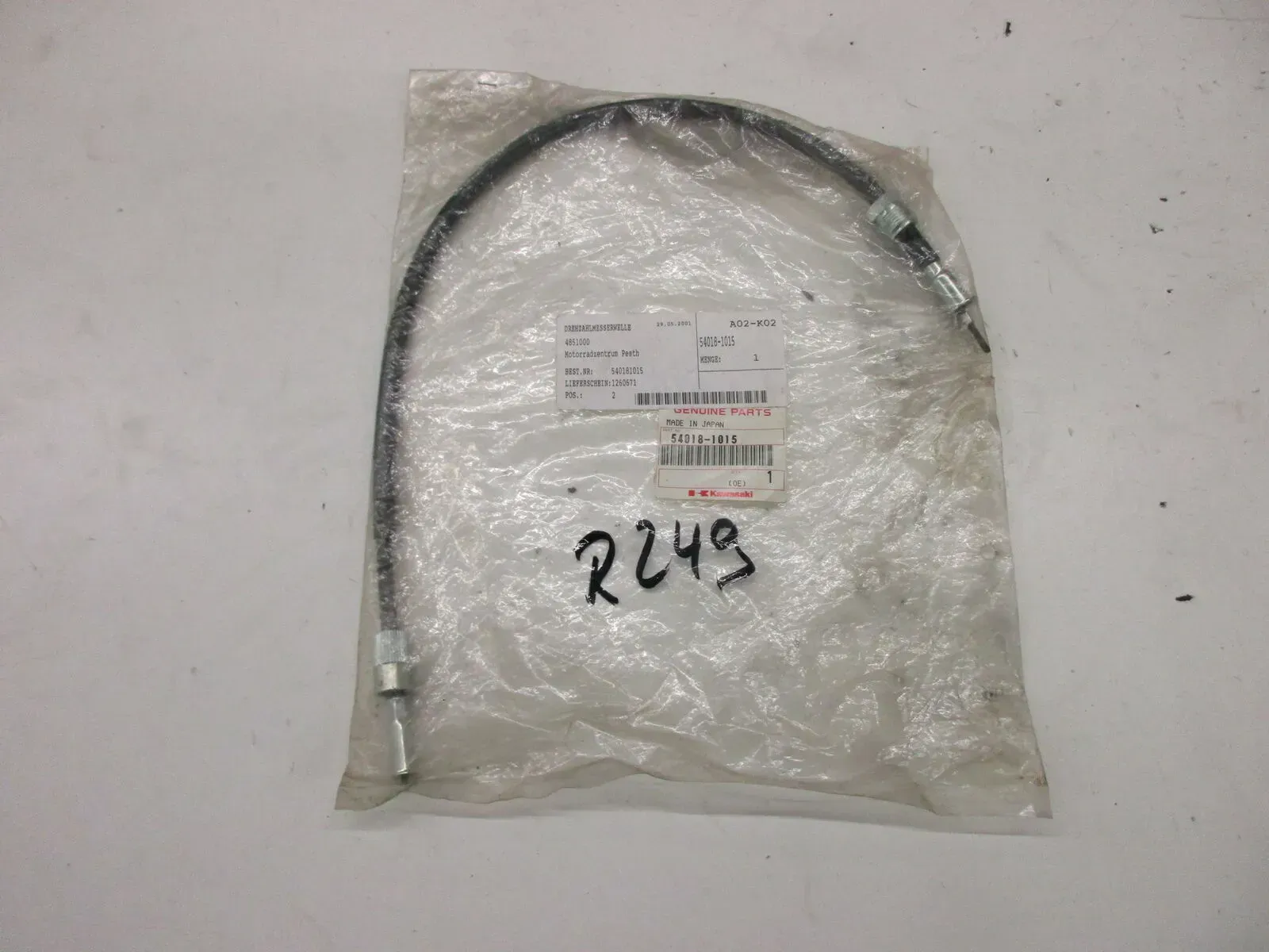 R249. Kawasaki KZ 750 Z 750 Drehzahlwelle Drehzahlmesserwelle speedo 54018-1015 - Bild 1