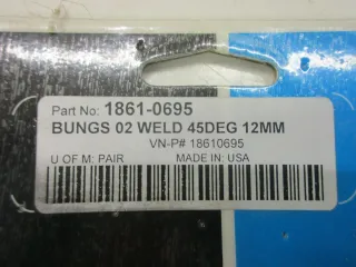 Schraube Mutter Muffe Auspuff D68. Harley Davidson Bungs 02 Weld 12 mm - Bild 4