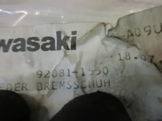 K449 Kawasaki KLR 250 KE 175 KX 250 Feder Bremssattel vorne spring 92081-1550 - Bild 3