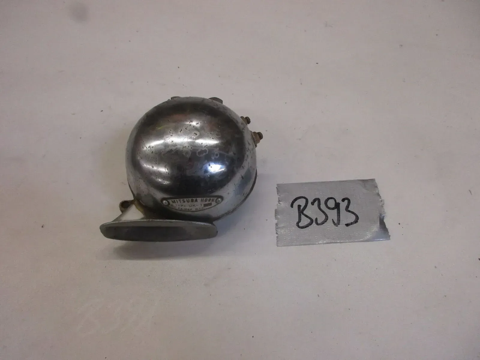 B393 Mitsuba Hupe Horn UK-1 6V 2A 100P Oldtimer Signalhorn BMW DKW NSU IFA - Bild 1