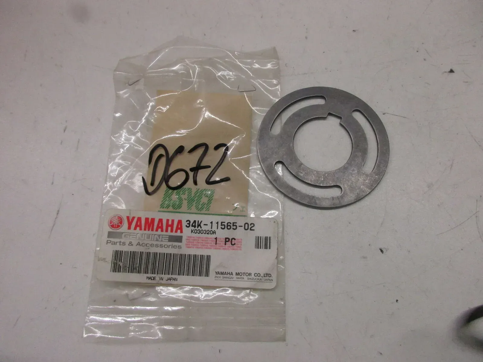Scheibe Lagerdeckel D672. Yamaha XT 500 XT 600 34K-11565-02 Unterlegescheibe - Bild 1