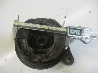 1. Kawasaki KDX 175  DX175B Bremstrommel Bremsankerplatte hinten brake drum rear - Bild 3