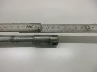 1. Kawasaki EL 250 B EL 252 Steckachse vorne Achse 15 mm Vorderrad Felge axle - Bild 2