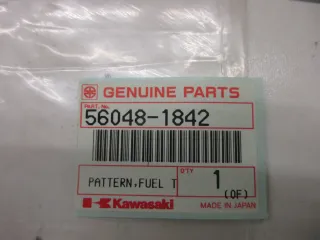 A1739 Kawasaki GPX 600 R Aufkleber Verkleidung Emblem 56048-1842 Dekor Original - Bild 4