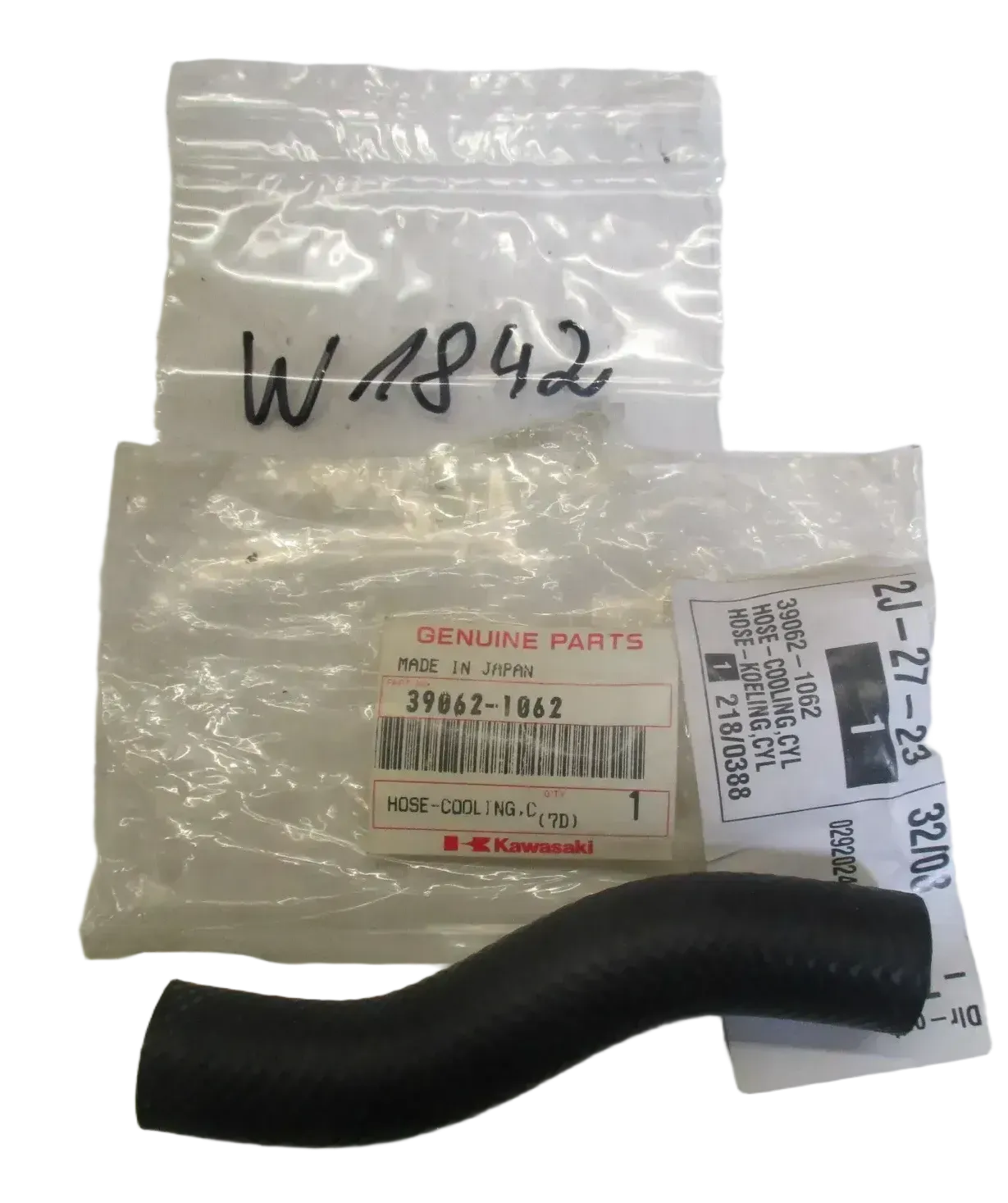 W1842 Kawasaki KLR 600 KL600A_B Kühlwasserschlauch 39062-1062 Kühler - Bild 1