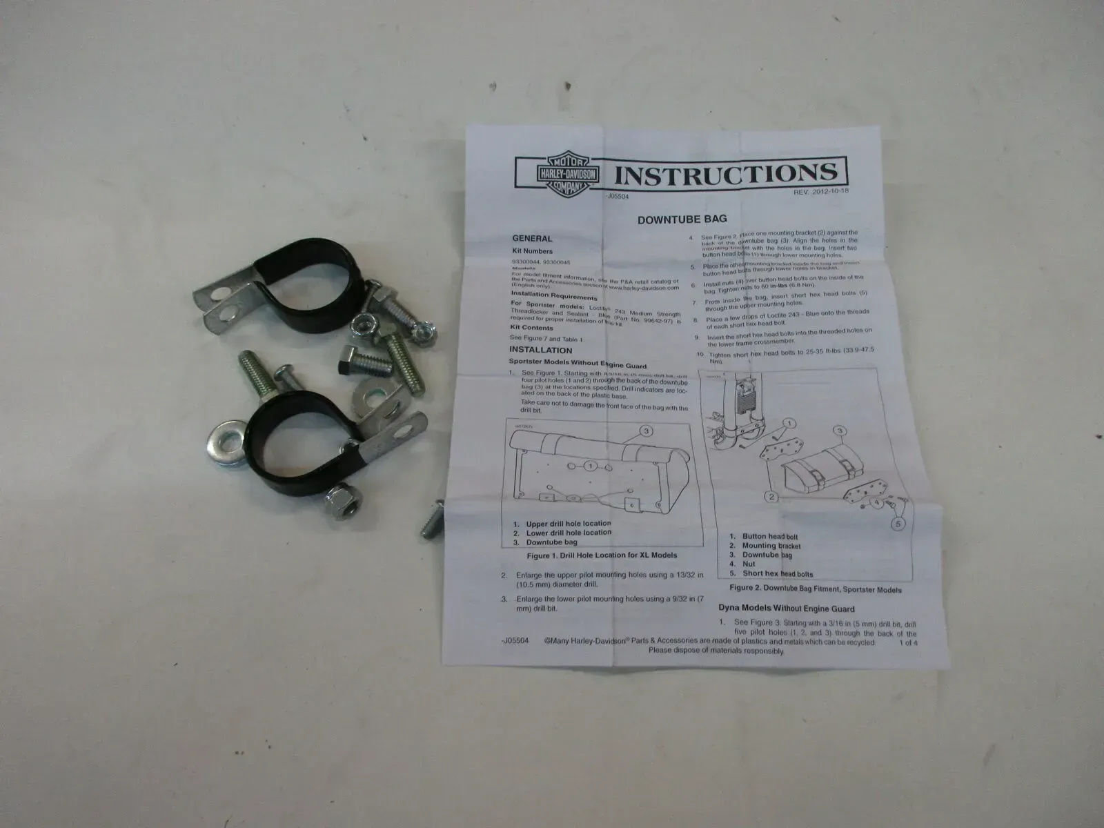 Halter Rohrschelle Befestigung C286. Harley Davidson Krümmer Satteltasche - Bild 1
