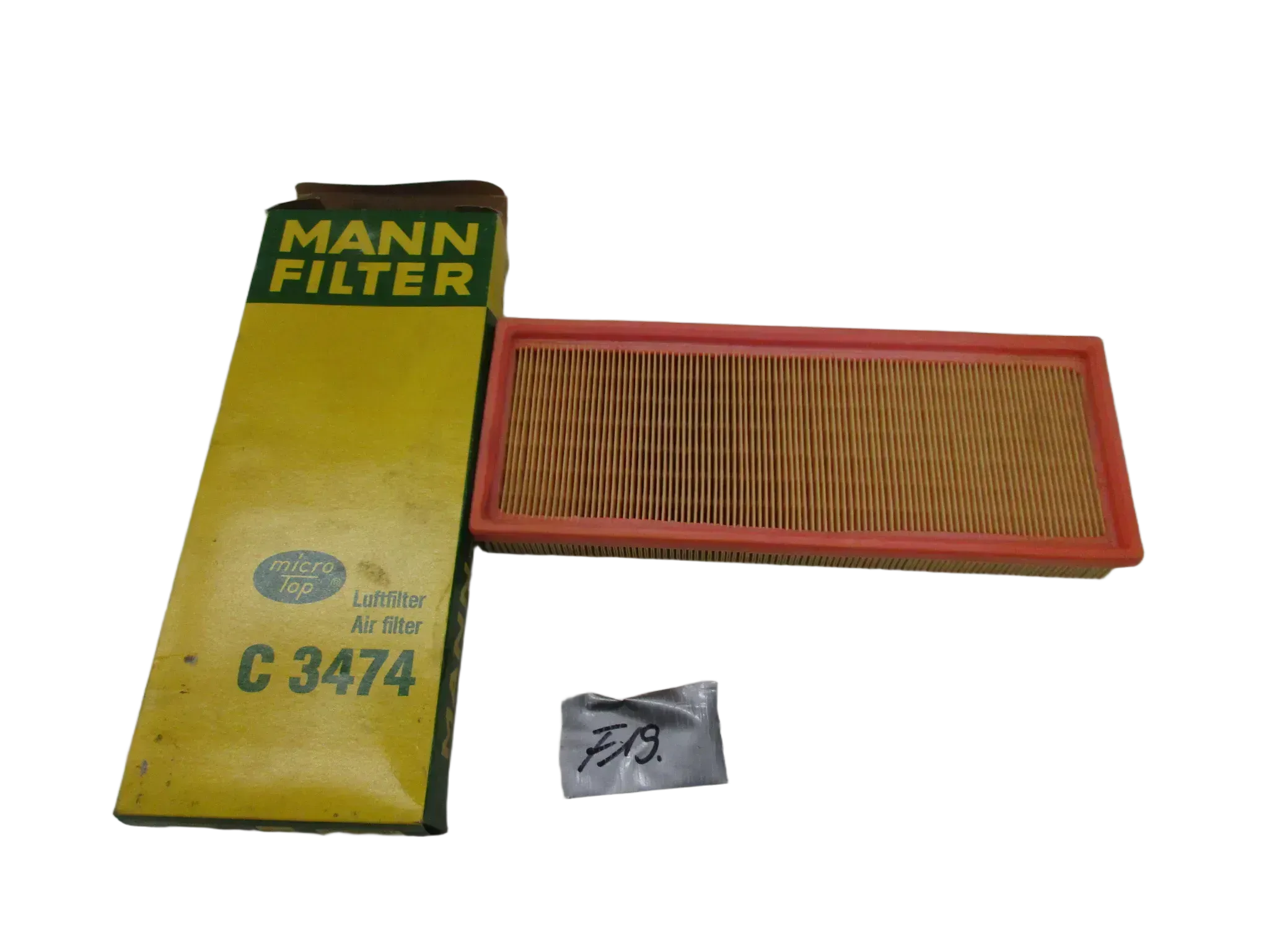 F19 Mann Fiat 124 Spider Ersatzfilter C3474 Luftfilterkasten Motorluftfilter - Bild 1