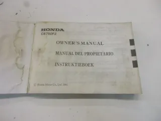 Honda CB 750 F2 Handbuch owners manual Betriebsanleitung 37MW3600 handbook - Bild 2