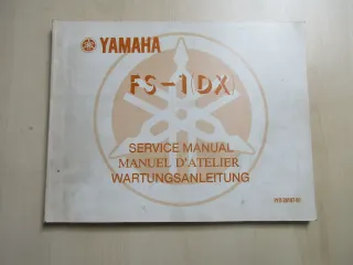 Yamaha FS-1 (DX) Handbuch Wartungsanleitung Fahrerhandbuch Service IYO-28197-80 - Bild 1