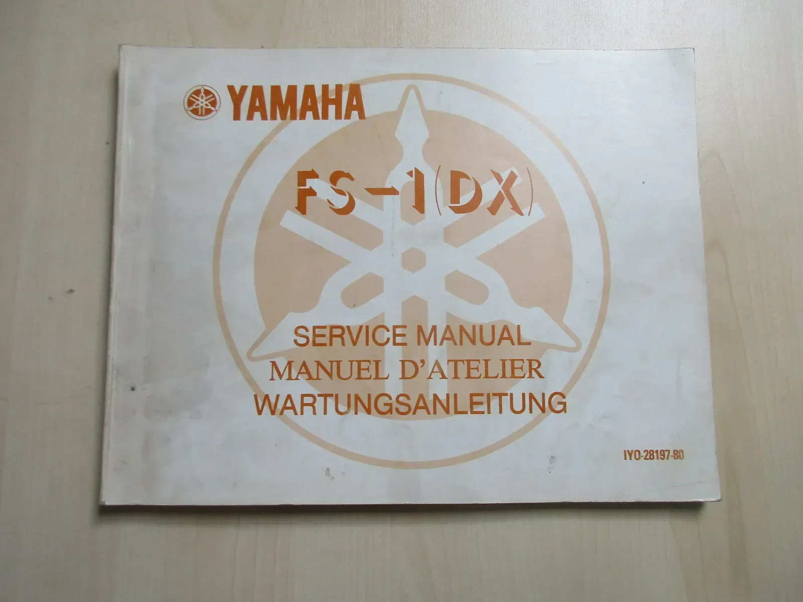 Yamaha FS-1 (DX) Handbuch Wartungsanleitung Fahrerhandbuch Service IYO-28197-80 - Bild 1