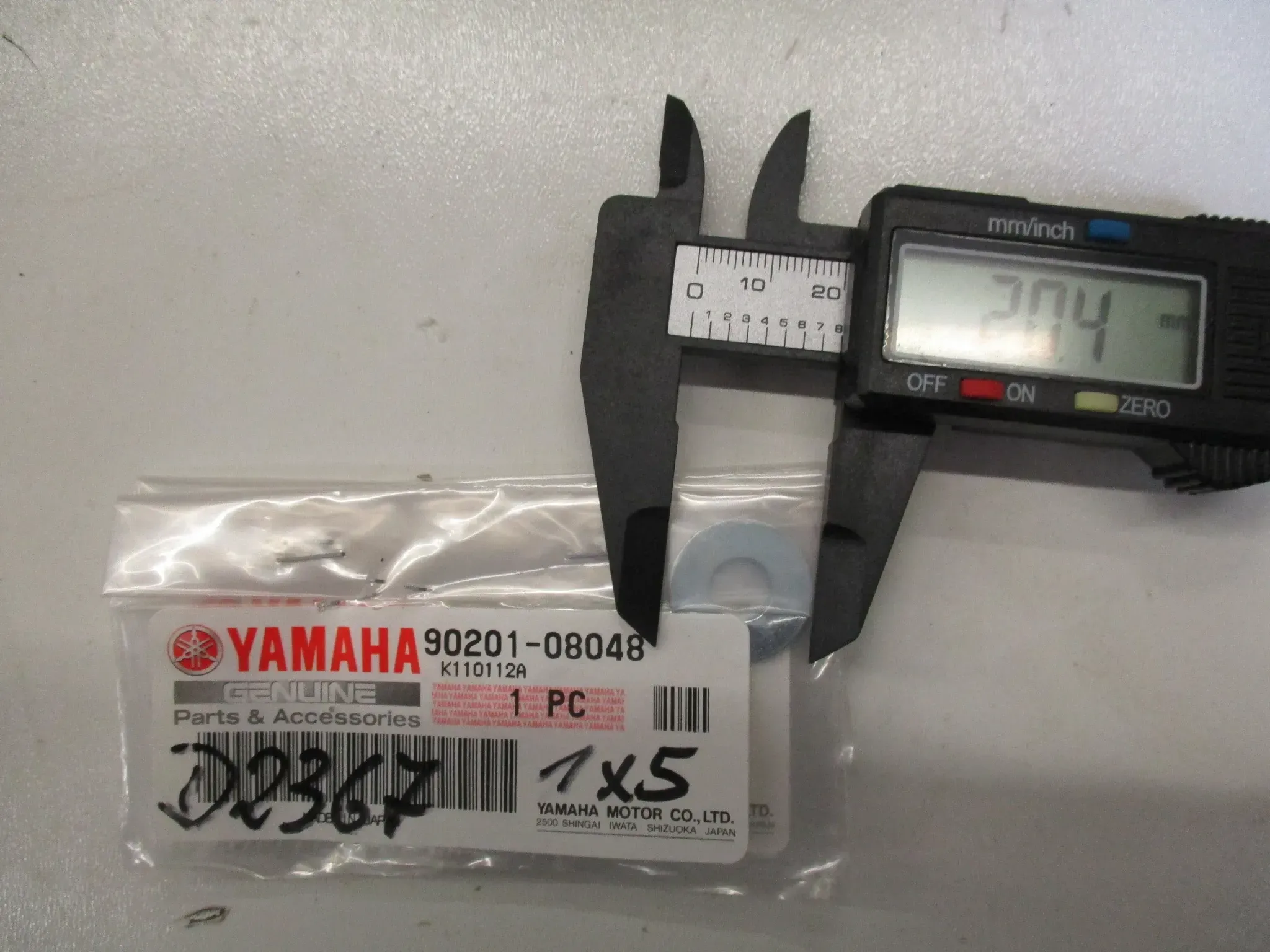 D2567 Yamaha MT_9_10_YZ 125_250_450 Scheibe ET 90201-08048 Unterlegscheibe 20 mm - Bild 1