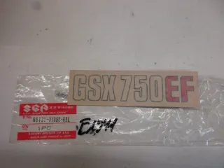 E1941. Suzuki GSX 750 EF Aufkleber Schriftzug 68131-31360-69L Dekor Verkleidung Emblem Logo - Bild 1