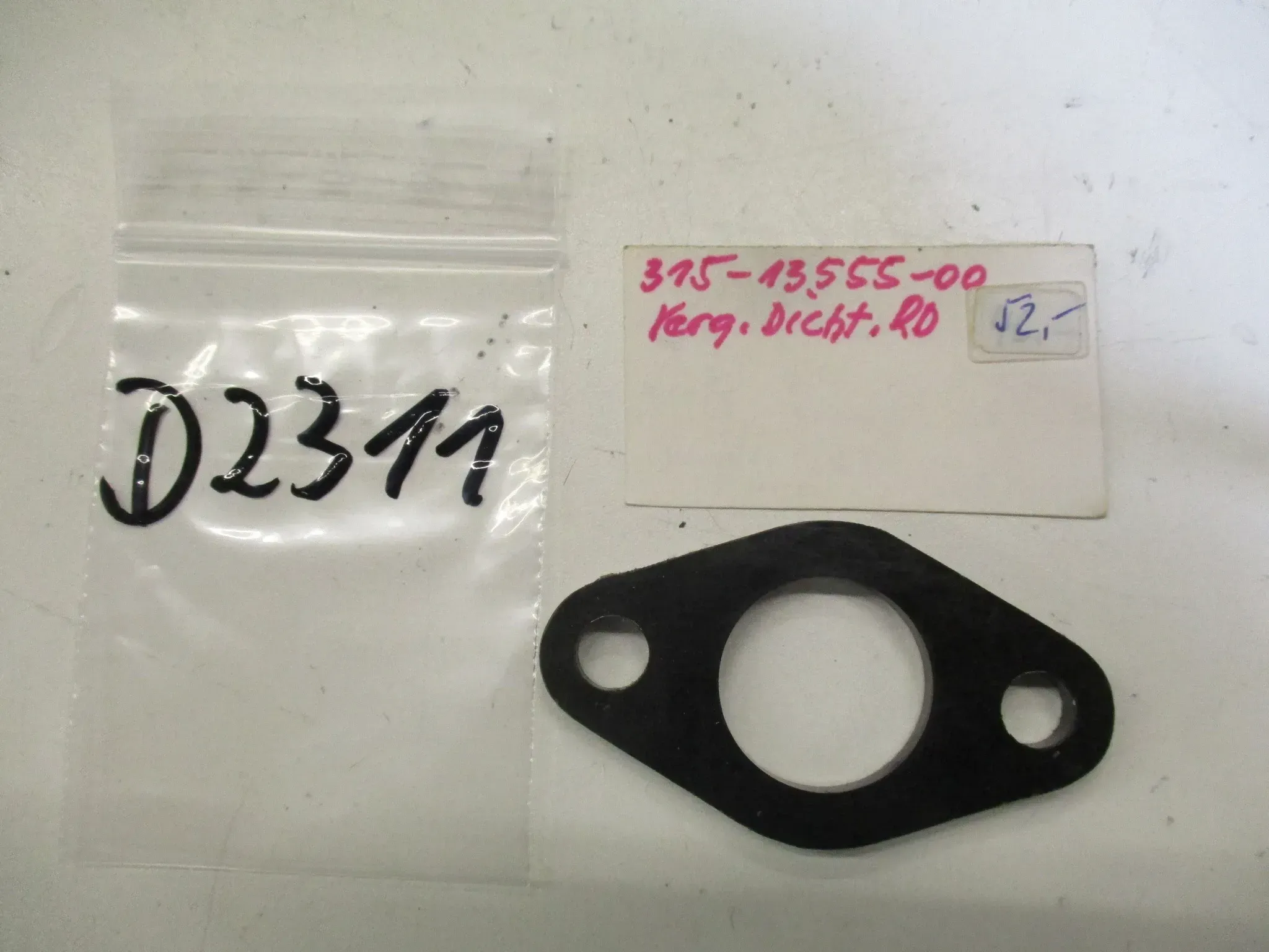 D2311 Yamaha DT 125 YZ 80 Dichtung 315-13555-00 Vergaserdichtung Flanschdichtung - Bild 1