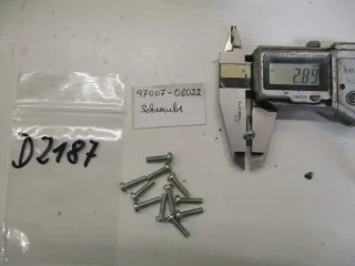 D2187 Yamaha DT 50_125 PW 80 Schraube ET 97007-06022 Schalter Elektrik M3x14 - Bild 1