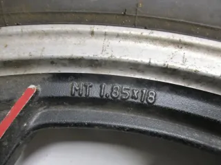 Yamaha RD 250_350 Typ 352 Felge hinten 1,85x18 R-11 Hinterrad - Bild 5