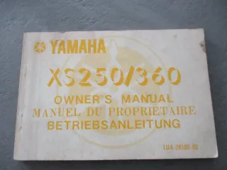 Yamaha XS 250_360 ET 1U4-28199-80 Bedienungsanleitung Bordbuch Fahrer-Handbuch - Bild 1