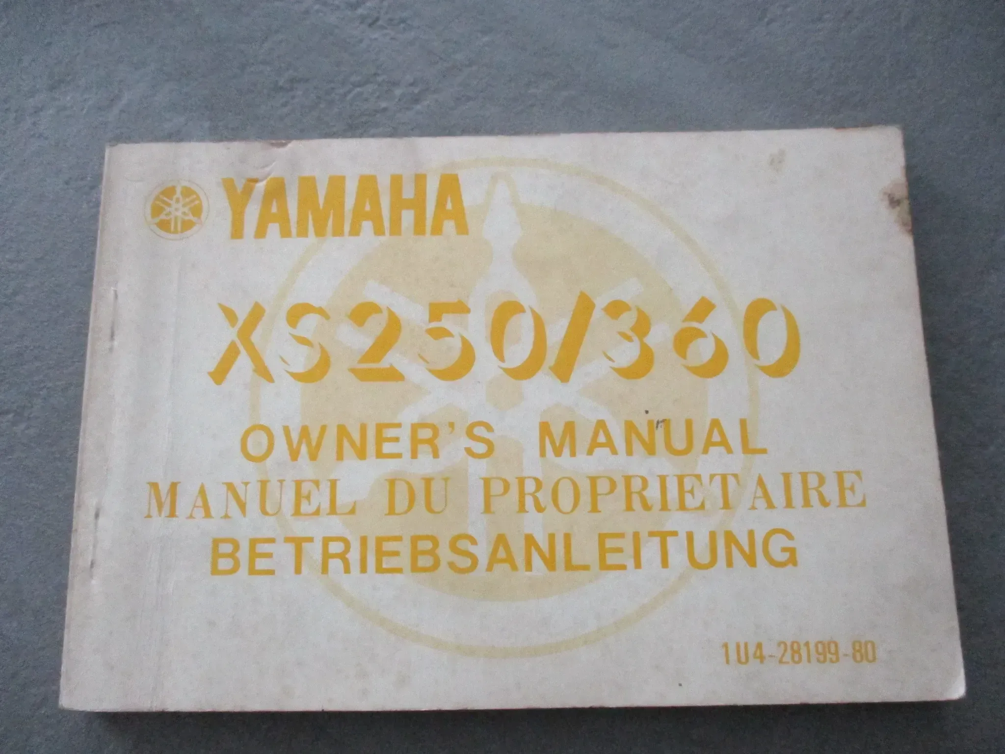 Yamaha XS 250_360 ET 1U4-28199-80 Bedienungsanleitung Bordbuch Fahrer-Handbuch - Bild 1