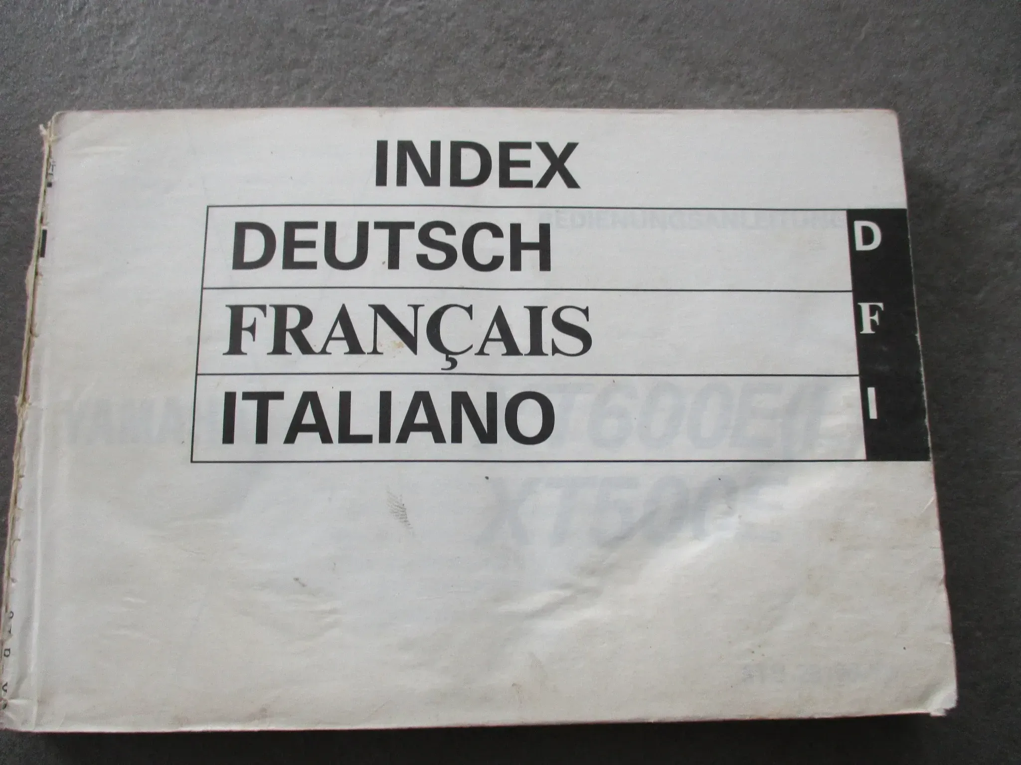 Yamaha XT 600_500 E ET 3TB-28199-Y0 Bedienungsanleitung Bordbuch Fahrer-Handbuch - Bild 1