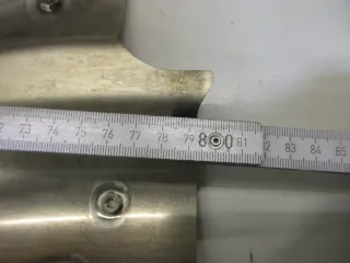 J336 Harley Davidson Sportster S RH 1250 Hitzeschild Auspuff Endtopf Blende - Bild 6