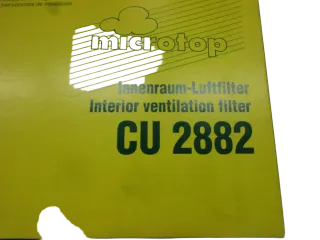 F20 Mann Audi A3 TT Ersatzfilter CU2882 Innenraumfilter - Bild 4