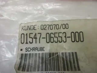 B16. Suzuki RMX 250 DR-Z 400 Schraube Motor Motordeckel Kurbelgehäuse 01547-0655 - Bild 3