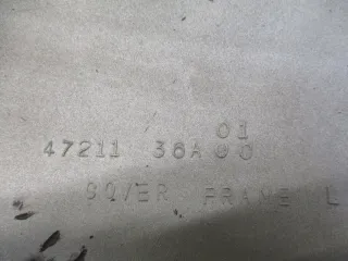 Verkleidung Sitzbank Seite links 1. Suzuki RG 80 Gamma NC11A grün Seitendeckel 4 - Bild 5
