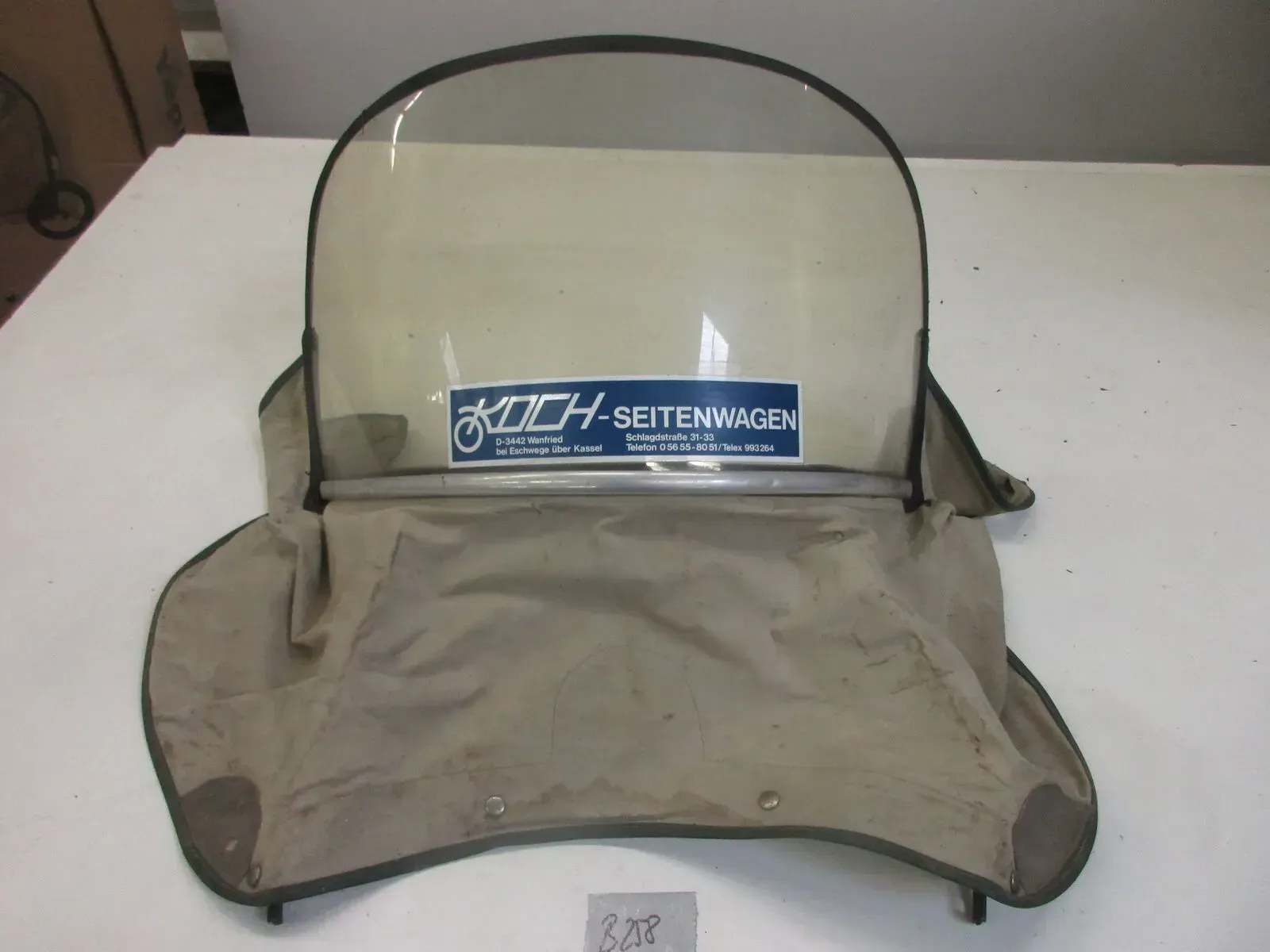 B258 Windschild Schutzscheibe Visier Beiwagen BMW DKW Koch Verkleidung Steib - Bild 1