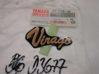 Aufkleber 3BT-21781-40 D3677. Yamaha XV 535 Virago Emblem Logo Verkleidung Dekor - Bild 1