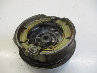 1. Kawasaki EN 500 EN500A Bremstrommel Bremsankerplatte hinten mit Bremsbelag - Bild 4