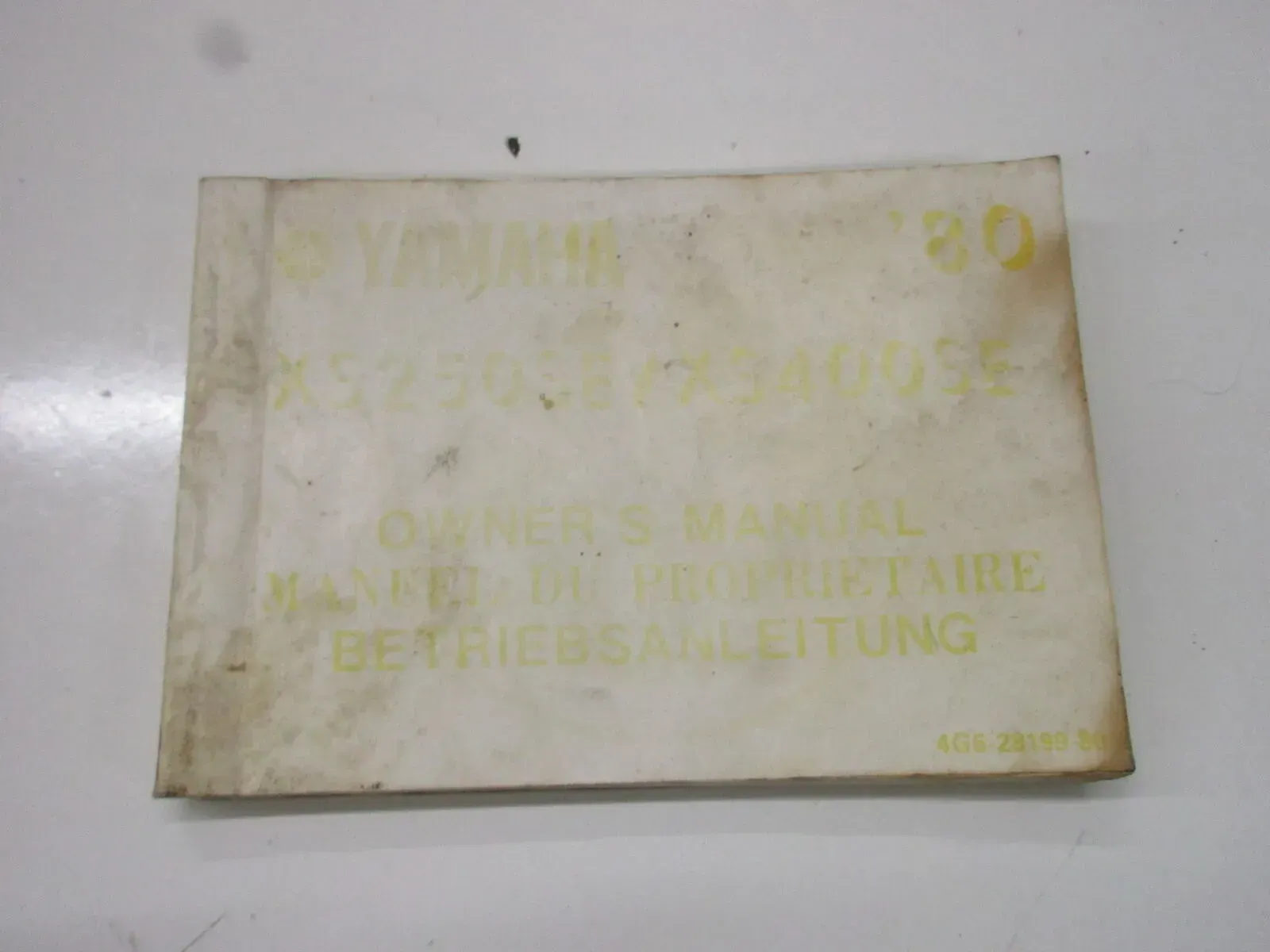 Betriebsanleitung Handbuch Owners Manual 4G6-28199-80 Yamaha XS 250 SE XS 400 SE - Bild 1