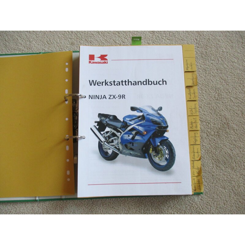 2. Kawasaki ZX-9R ZX900B Ninja Werkstatthandbuch Original Handbuch De